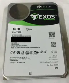 16TB HDD 新品 SAS Seagate Exos X16