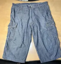 ダークブルー ワークパンツ 4ポケットイーブンリバー中古