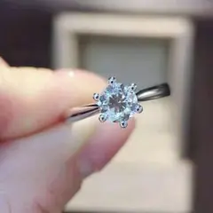人気新 ダイヤモンド D1.00ct プラチナ 一粒 ダイヤ リング84