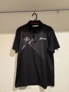 スリクソン byDESCENTE ×レクサス 半袖 ポロシャツ ストライプ柄