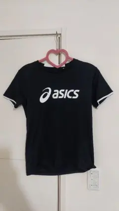 【美品】asics 黒 Sサイズ シャツ