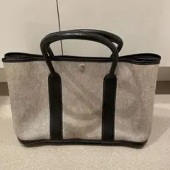 エルメス トートバッグ ガーデンパーティPM グレー 黒