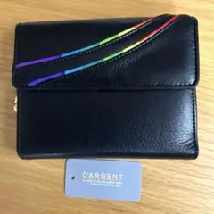 D'ARGENT ブラック 二つ折り財布