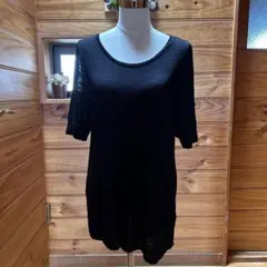 H&M ブラック カットソー 半袖L