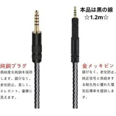 TA-ZH1ES PHA-2A 等に対応　黒　1.2m バランスケーブル