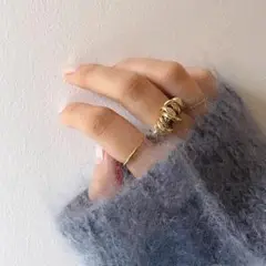 TODAYFUL Bicolor Loop Ring (2way)