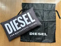 DIESEL ロゴクッション 収納袋付き