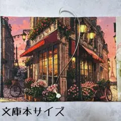【両面パネル文庫本ブックカバー】外国の街並み①×薔薇チャーム