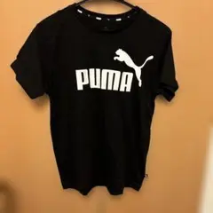 PUMA 黒 Tシャツ ロゴ入り　160