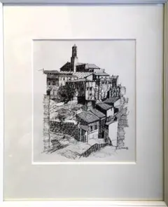 洋画家　友成晴雄のペン画