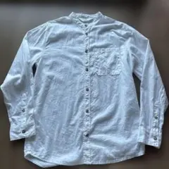 H&M ホワイト バンドカラー　 長袖シャツ 160(12-13Y)