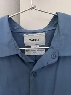 YAECA 半袖シャツ L 青