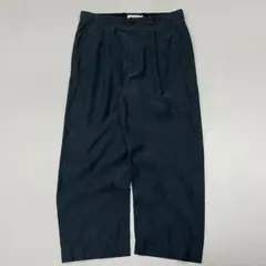 Steven Alan リヨセル 1タック スラックス 光沢 エメラルドネイビー