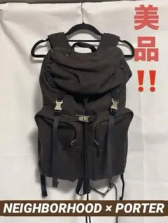 【未使用 希少】NEIGHBORHOOD PORTER コラボ デニム リュック 未使用 希少】NEIGHBORHOOD PORTER コラボ デニム リュック