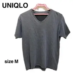 【在庫限り】ユニクロ　半袖Tシャツ　メンズ　M グレー