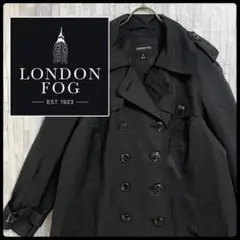 古着 ロンドンフォグ トレンチコート ブラック レディース2XL