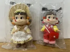 不二家ぺこちゃん フィギュア2体セット キーホルダー