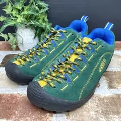 KEEN キーン 美品✨ ジャスパー スェード レザー スニーカー 23.5 緑
