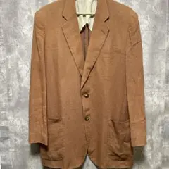 【Burberry】バーバリー ブラウン テーラードジャケット Lサイズ