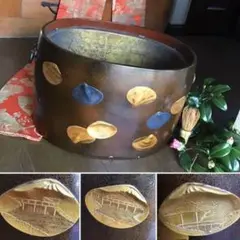 [希少】薩摩焼？九谷焼？　火鉢　金魚鉢　メダカ鉢　アンティーク　骨董品　時代物 楽天市場】植木鉢 おしゃれ 陶器 火鉢 陶器鉢 メダカ鉢 金魚鉢