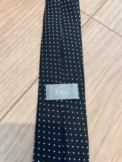 新品未使用 Dior ドット柄 ネクタイ 黒