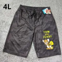 新品 トムとジェリー カモフラージュ ハーフパンツ 4L