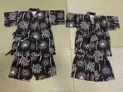 花火柄甚平 100cmと95cmセット