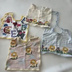 フェイラー刺繍スタイ4枚セット