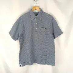 crocodile　クロコダイル　ボーダー　ポロシャツ　LL　B3342