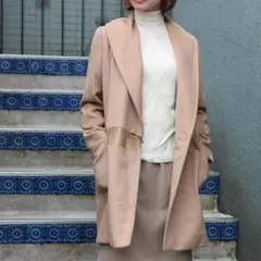 MAX MARA マックスマーラキャメル100%ショールカラーコート