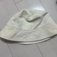 コーデュロイ バケットハット クリーム色