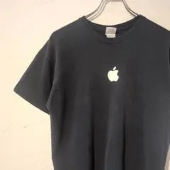 2000年代　希少　アップル　企業Tシャツ　プロモーションT　ブラック
