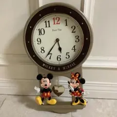 Disney ミッキー＆ミニー 掛時計　振子時計