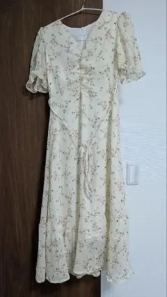 花柄 ロング ワンピース