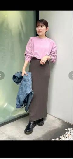 【未使用タグ付き】ungrid ヴィンテージウォッシュロゴロングスリーブTee