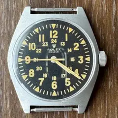 【ROLEX軍用時計】 ロレックスアンティークミリタリー時計 気持値引　黒帯付き ROLEX軍用時計】 ロレックスアンティークミリタリー時計 気持値