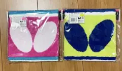 バタフライ ハンドタオル2点