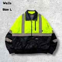 WallsカバーオールリフレクターワークハリントンジャケットドリズラーテックL