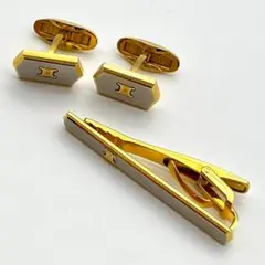 セリーヌ カフスボタン ネクタイピン トリオンフ ゴールド 金メッキ