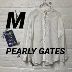 PEARLY GATES フリル付き長袖シャツ 【サイズ2】
