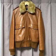 美品/希少✨schott フライトジャケット　G-1 174US ブラウン　42 schott ショット TYPE G-1 レザーフライト ジャケット ブラウン