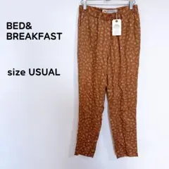 BED&BREAKFAST BB パンツ ウエストゴム ブラウン 未使用 日本製