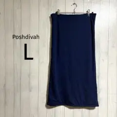 【Poshdivah】✨️US古着✨️ ネイビー タイトスカート 美品 Lサイズ