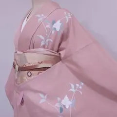 ❰1796❱ フルセット 訪問着 袋帯 帯締め 帯揚げ 正絹 着物