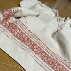ネストローブ　リネン100% 刺繍　民族衣装ふう　チュニック