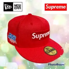 極美品✨Supreme✨Famous✨BoxLogo✨NewEra✨レッド✨韓国