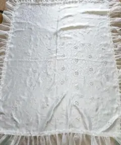 テーブルクロスベッドカバーピアノカバーホワイト白137×168