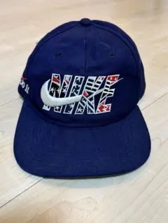 USA製　90S NIKE ナイキ　刺繍　キャップ　帽子　アメリカ　フリー
