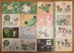 どこでもいっしょ　ジャンボシールダス　16種類　16枚