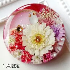【1606】レジン　マトリカリア　ヘアゴム　ポニーフック　ブロ―チ　ハンドメイド